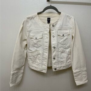 GAP Women's Off-White Jean Jacket